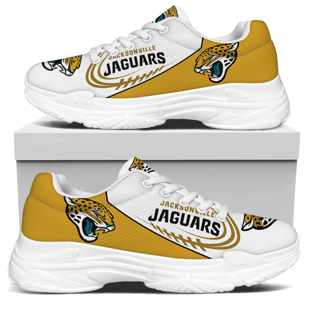 Men's Jacksonville Jaguarss Edition Chunky Sneakers With Line 002